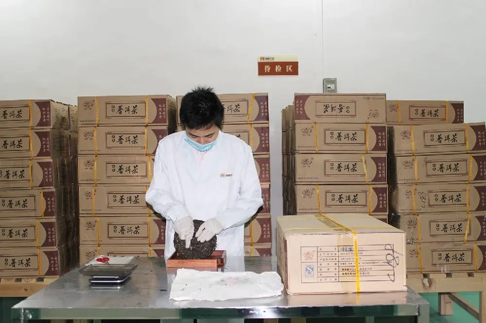 贵港普洱茶检验展示